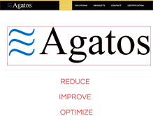 Tablet Screenshot of agatos.com
